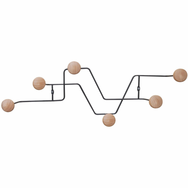 Aptel Nástěnný věšák ZIG ZAG, 21 x 8,5 cm