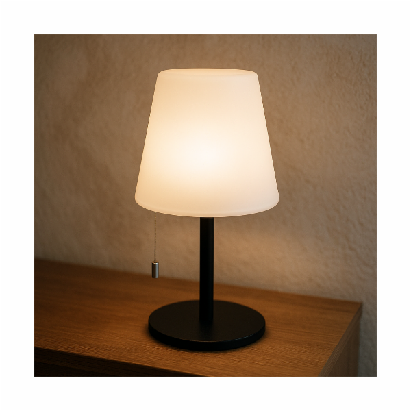 HOMESTYLING LAMPA S MĚNÍCÍ BARVU, MATNÁ ČERNÁ