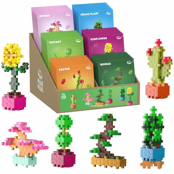 Plus Plus PLUS-PLUS VYSTAVOVACÍ ROSTLINY - 36 KUSŮ