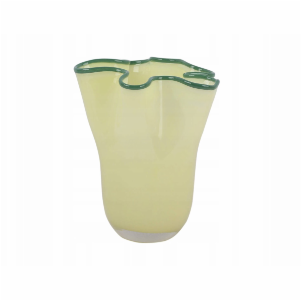 Art-Pol Skleněná váza RUFFLES, 22 cm