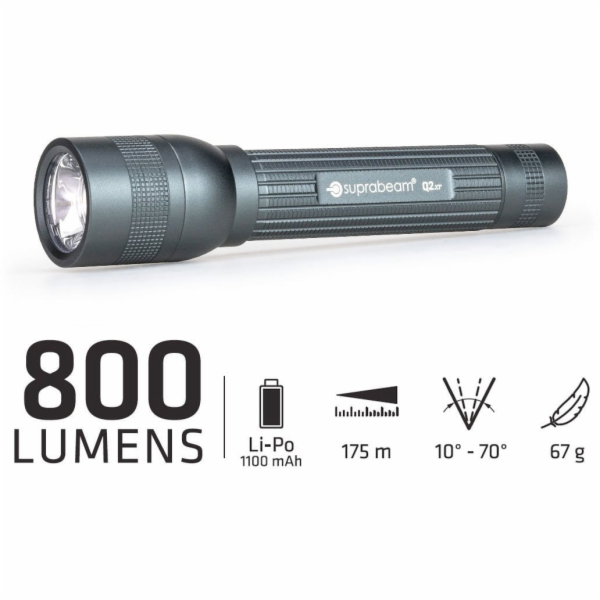 suprabeam Svítilna Q2xr 800lm LiPo USB/C