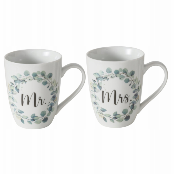 Boltze Sada hrnků EUKANA pro ni a pro něj, 330 ml