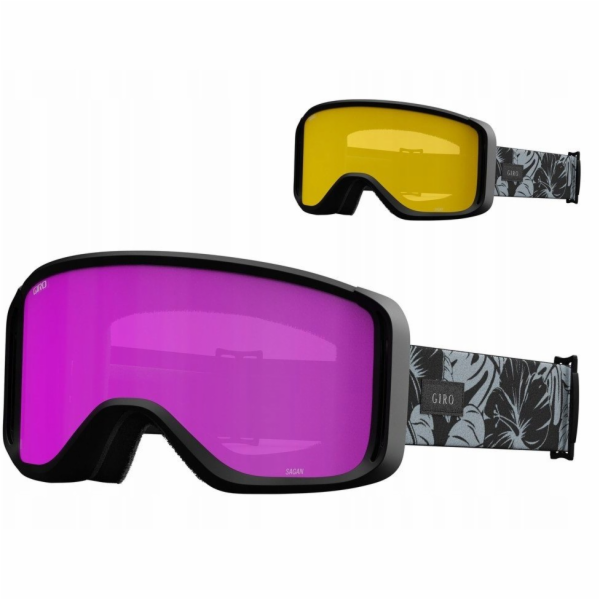 Giro Zimní brýle SAGEN ČERNĚ-ŠEDÉ BOTANICAL LX (JANTAROVĚ...