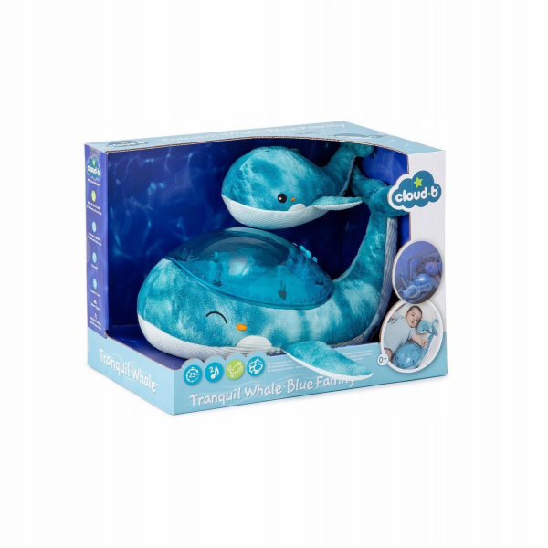cloud b NOČNÍ LAMPA CLOUD`B-CLTT-7901-MODRÁ VELRYBA