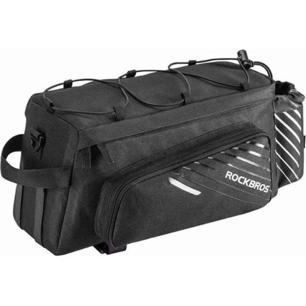RockBros Brašna na nosič kol s kapsami a odrazkami - černá