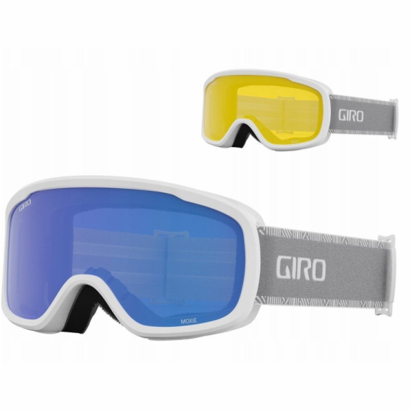 Giro Zimní brýle MOXIE BÍLO-ŠEDÉ CHUTE (SKLENO-ŠEDÁ KOBAL...