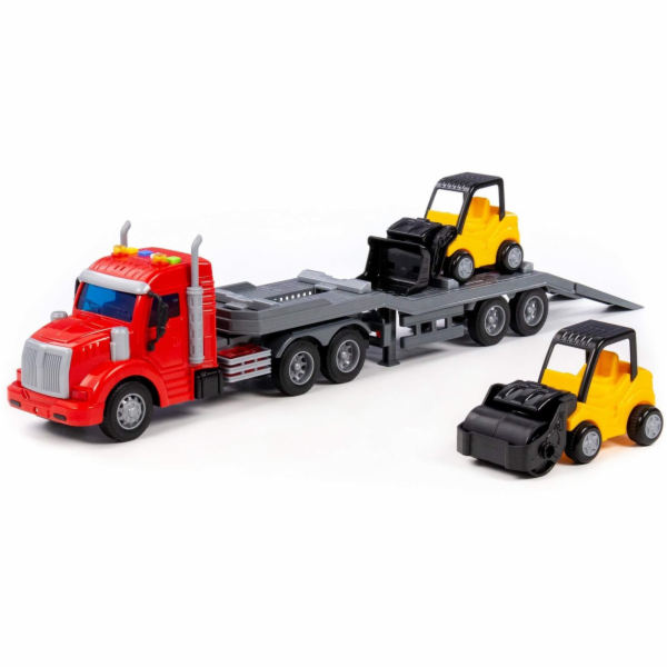 Polesie 77049 PROFI vůz s odtahovkou + Mini válec + Mini ...