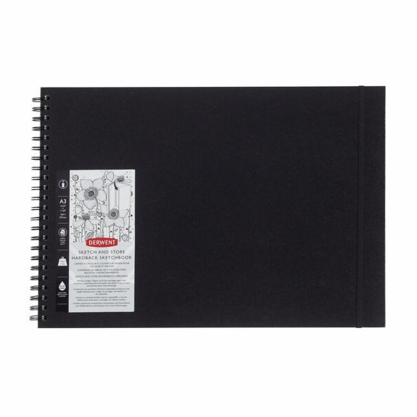 Hahnemühle Skicář Derwent SketchStore úrovně A3