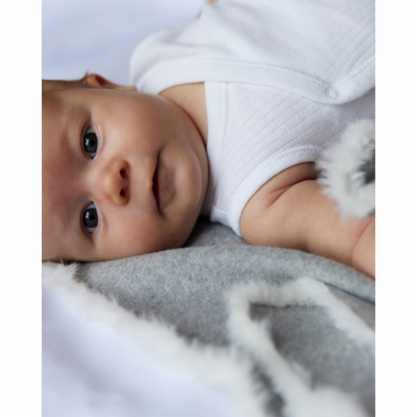 BaBalu PIAPIMO - DEKA Z BIO BAVLNY 70x100 ŠEDÁ