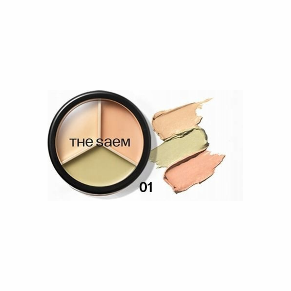 theSaem SAEM Cover Perfection Face Concealer Triple Pot 0...