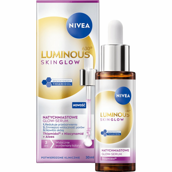 Nivea Luminous630 Skin Glow sérum na okamžitý zářivý efek...