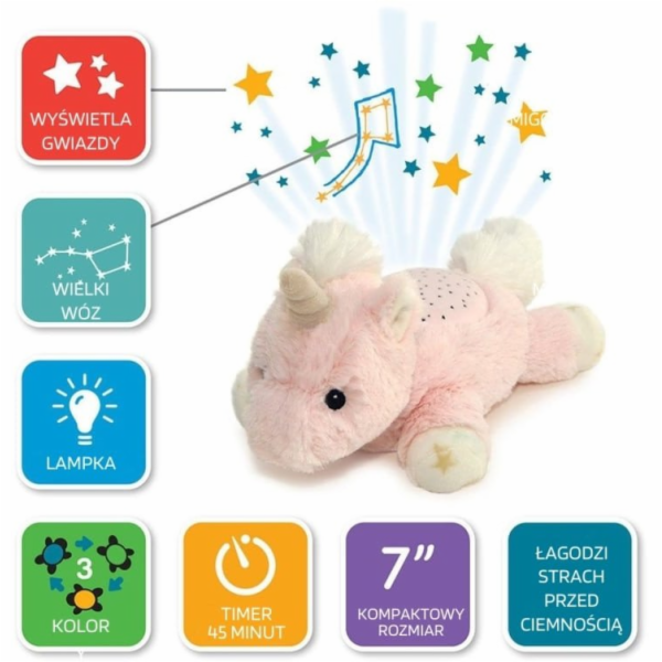 cloud b CLOUD`B-CLTT-7472UC-NOČNÍ LAMP jednorožec C