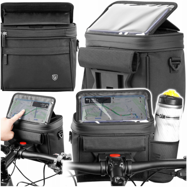 4kom.pl&nbsp;Brašna&nbsp;na&nbsp;řídítka&nbsp;kola&nbsp;L34N&nbsp;+&nbsp;pouzdro&nbsp;na&nbsp;telefon