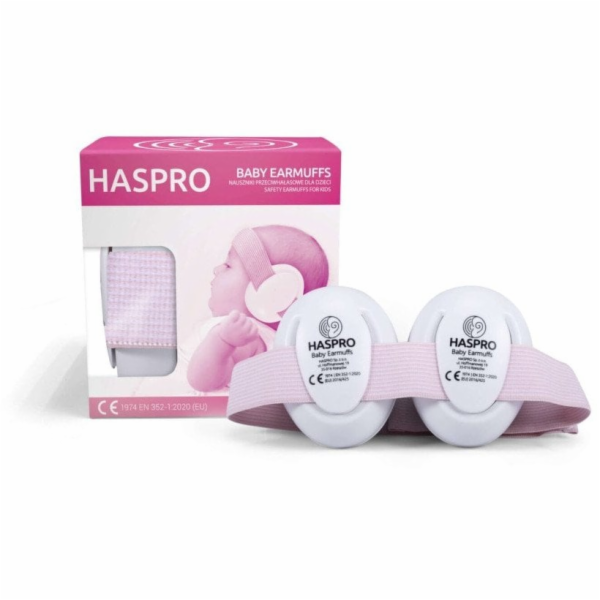 HASPRO - NÁUŠNÍKY PRO DĚTI RŮŽOVÉ 0+