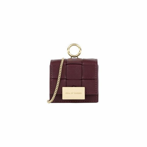 iDeal Of Sweden Pletené pouzdro na mini AirPods vínové, u...