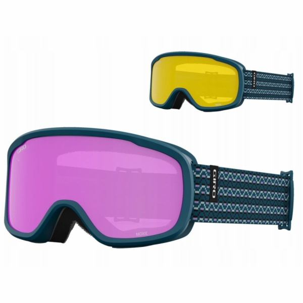 Giro Zimní brýle MOXIE HARBOR BLUE SEQUENCE (jantarově rů...