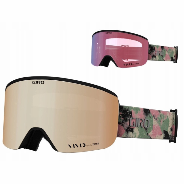 Giro Zimní brýle AXIS GREEN MARBLE (barevné zrcadlové čoč...