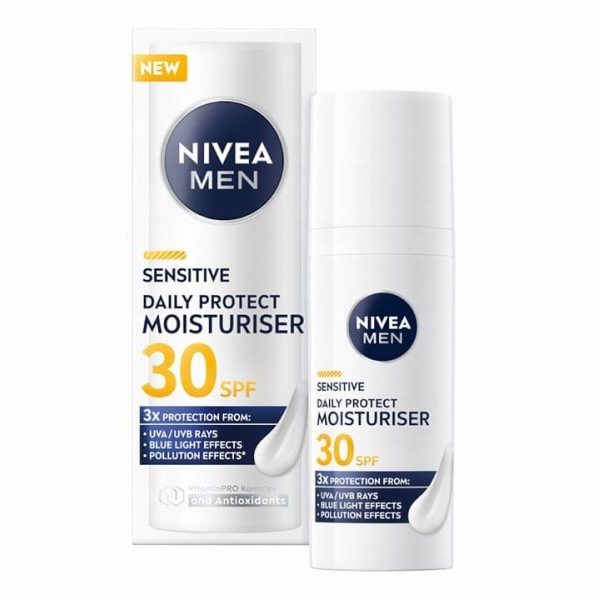 Nivea Men Sensitive Daily Protect hydratační krém na obli...