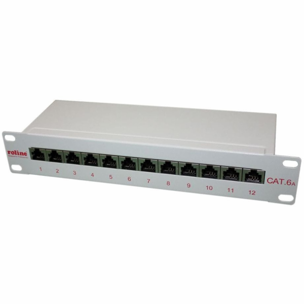 Roline Patchpanel ROLINE 10, 12 portů, kat. 6A (třída EA)...