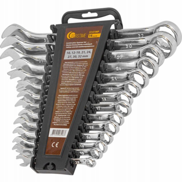 Forcekraft Sada otevřených klíčů 14 kusů (10, 12-19, 21, ...