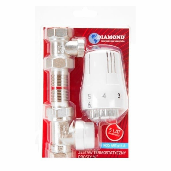 Diamond Termostatická sada rovná 1/2