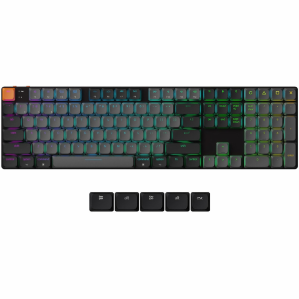 Keychron K5 v2 QMK/VIA Hot Swap Keychron Super Red kláves...