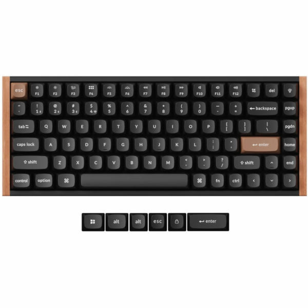 Keychron K2 HE QMK Custom K2H-F1 Bezdrátová klávesnice