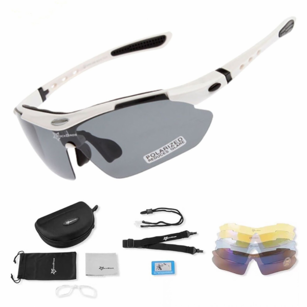 RockBros Polarizované cyklistické brýle 10002 - SADA - Bí...