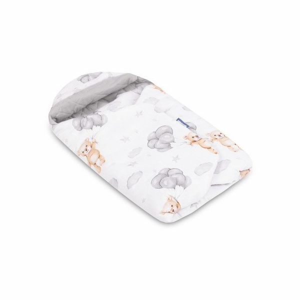 Sensillo Potah na autosedačku z šedého mušelínu