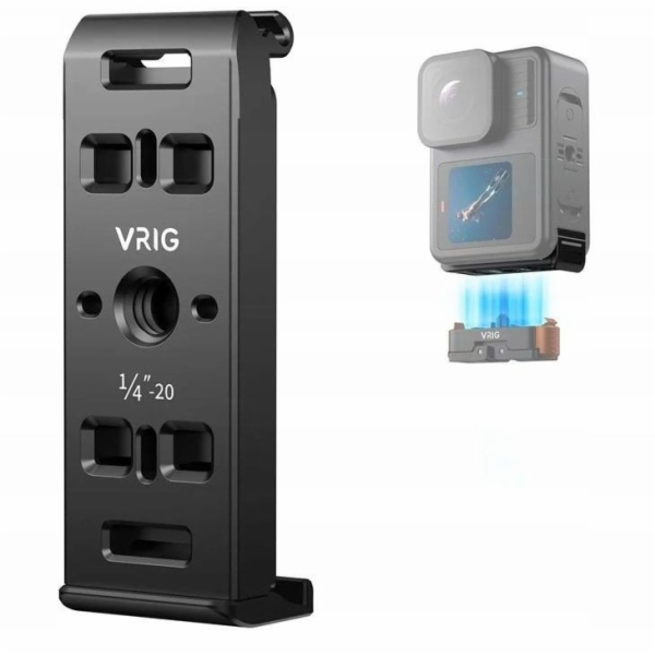 VRIG Držák krytu baterie pro GoPro Hero 13 12 11 10 9 čer...