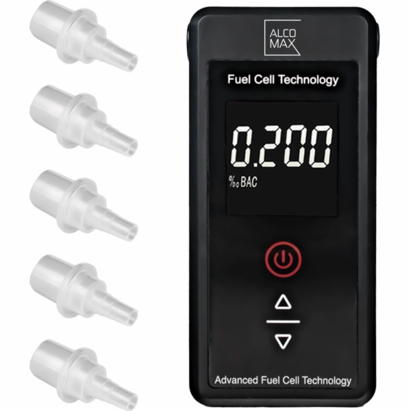 Meteo Elektrochemický alkoholtester Breathalyzer AX7 s mě...