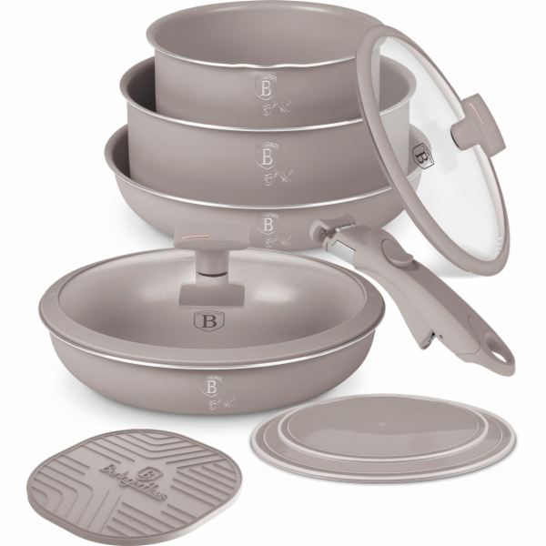 Sada nádobí s titanovým povrchem 9 ks Taupe Collection BH...