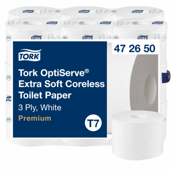 Tork Optiserve – Extra měkký toaletní papír bez jádra, T7...