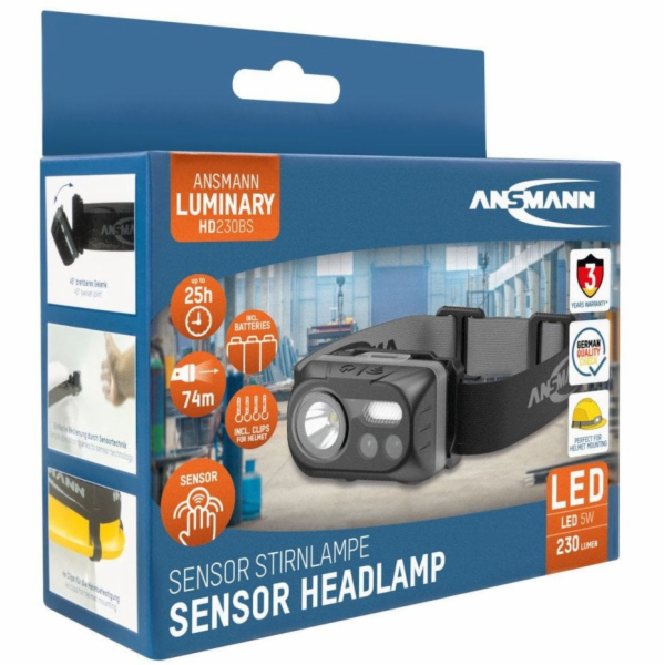 Ansmann Čelovka Čelovka Ansmann HD230BS, LED světlo (černá)