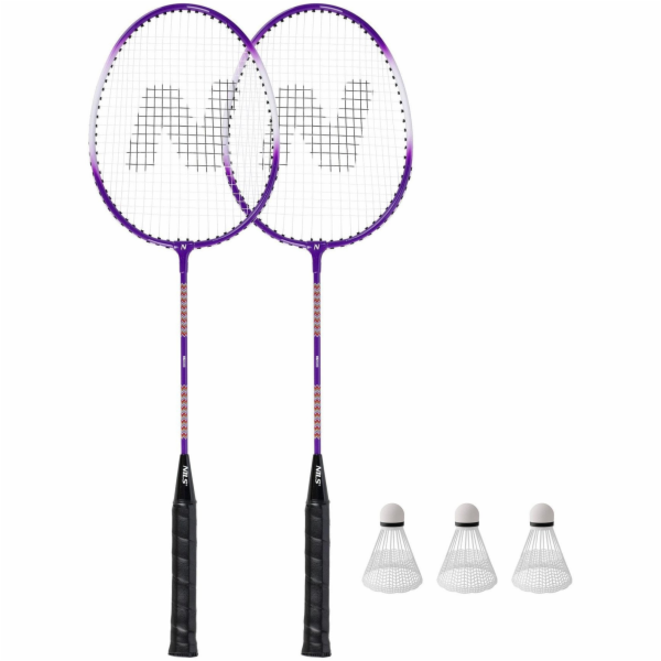 Nils NRZ2053 HLINÍKOVÁ / BADMINTONOVÁ SADA 2 RAKETY + 3 K...