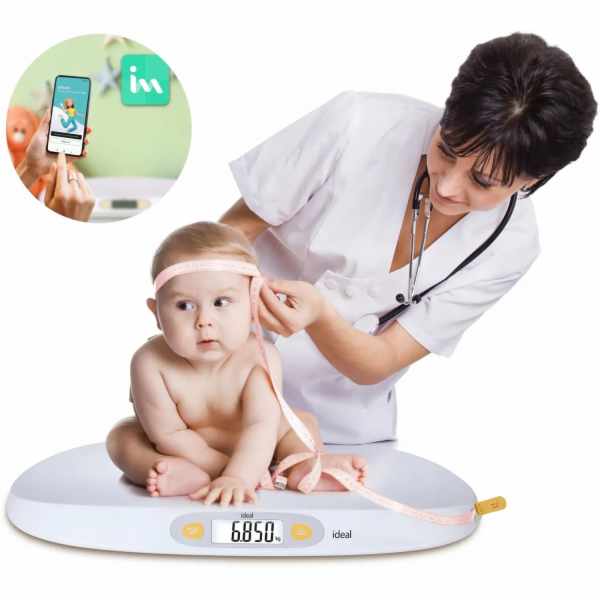 Ideal ELEKTRONICKÁ VÁHA PRO KOJENCE A DĚTI, PŘESNÉ MĚŘENÍ...