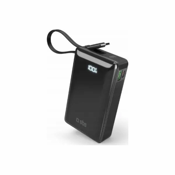 SBS Mobile SBS Powerbanka 20 000 mAh 20W PD LCD USB-C kab...