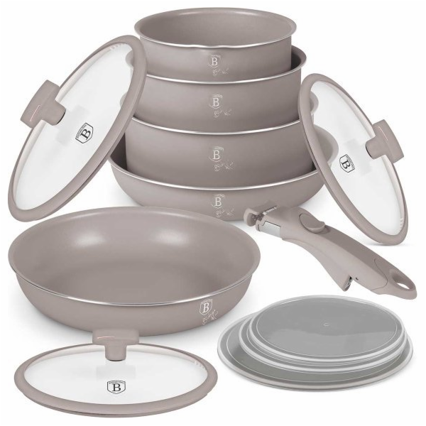 Sada nádobí s titanovým povrchem 12 ks Taupe Collection B...