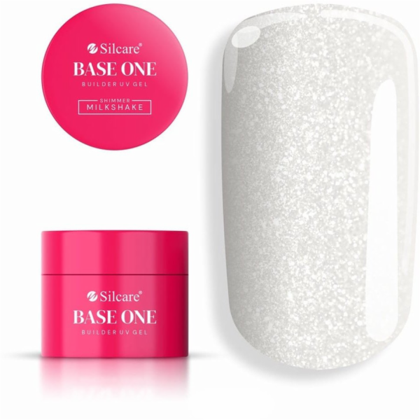 Silcare Base One UV gel s třpytivým efektem Milkshake 50 g