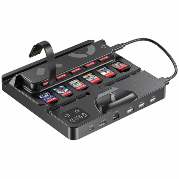 Unitek Nabíjecí stanice Switch se Switchem a čtečkou hern...