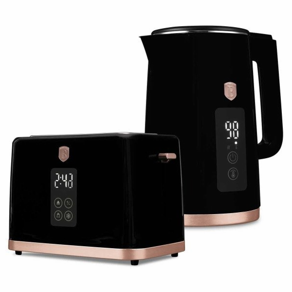 Rychlovarná&nbsp;konvice&nbsp;+&nbsp;toustovač&nbsp;2200W&nbsp;sada&nbsp;Black&nbsp;Rose&nbsp;Col...