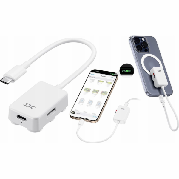 JJC Čtečka paměťových karet Micro SD MicroSD 2x USB-C por...