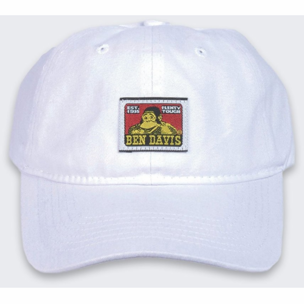 Adidas Bílá baseballová čepice Ben Davis Twill