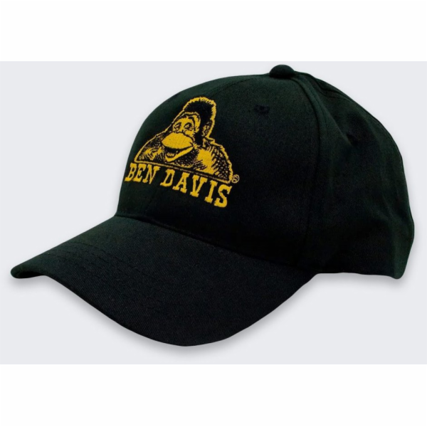 Adidas Baseballová čepice Ben Davis s výšivkou, černo-zlatá