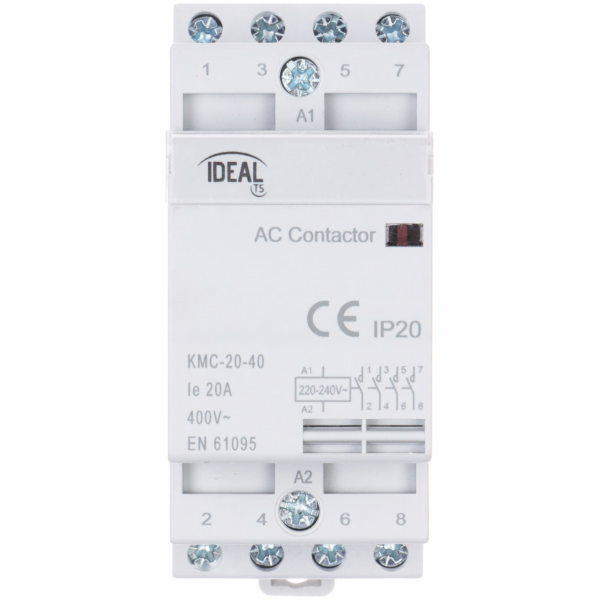 Ideal MODULÁRNÍ STYKAČ KMC-20-40 20A 400V AC IDEAL