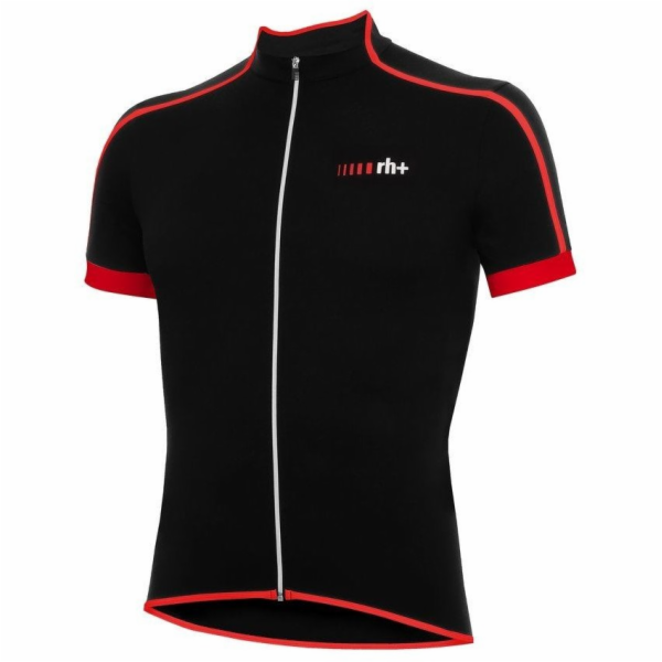 RH+ Cyklistický dres zeroPrime ČERNO-ČERNO-ČERVENÁ - XXL