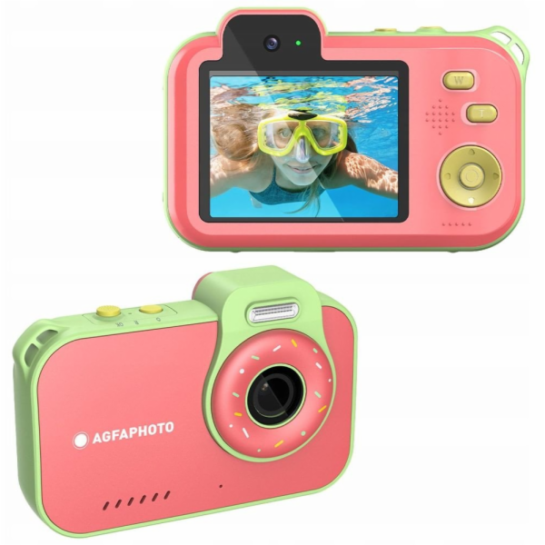 AgfaPhoto Agfa 12mp 2.7k Podvodní kamera s 2x objektivem,...