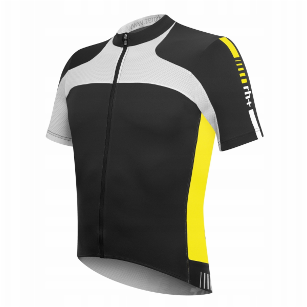 RH+ Cyklistický dres zeroAgility FZ černo-kyselinově žlut...