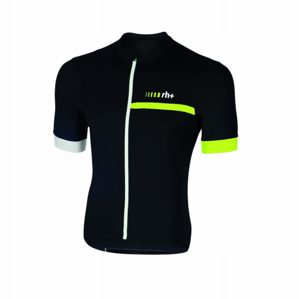 RH+ Prime Jersey černá # fluo žlutá - L