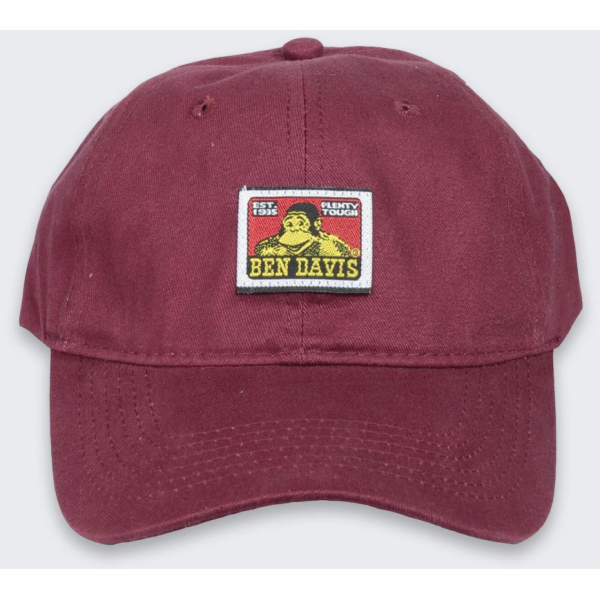 Adidas Vínově červená baseballová čepice Ben Davis Twill